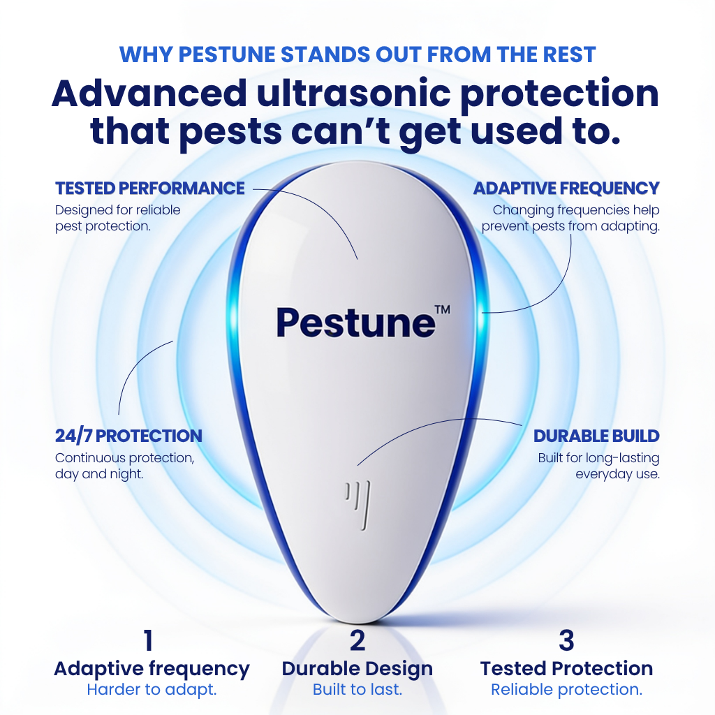 Pestune™ - Ultrasonic Pest Repeller & Night Light